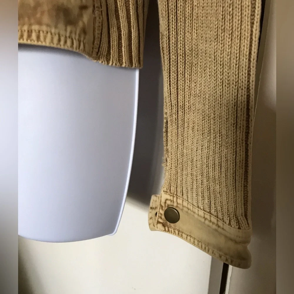 east side westside size L hooded Beige jacket closed in the front with zipper - Picture 11 of 14